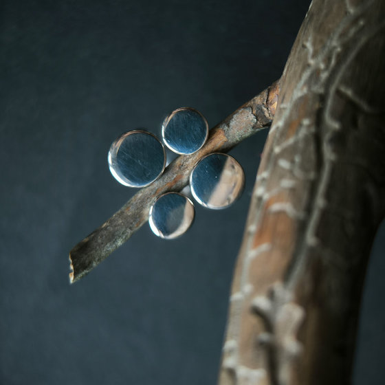 Silver ring without stones