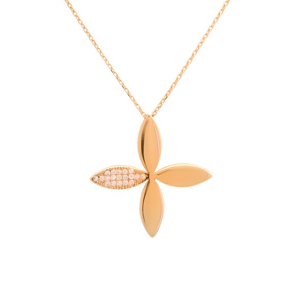 Срібне кольє з фіанітами 0.19ct