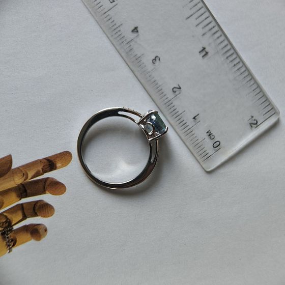 Серебряное кольцо с мистик топазом