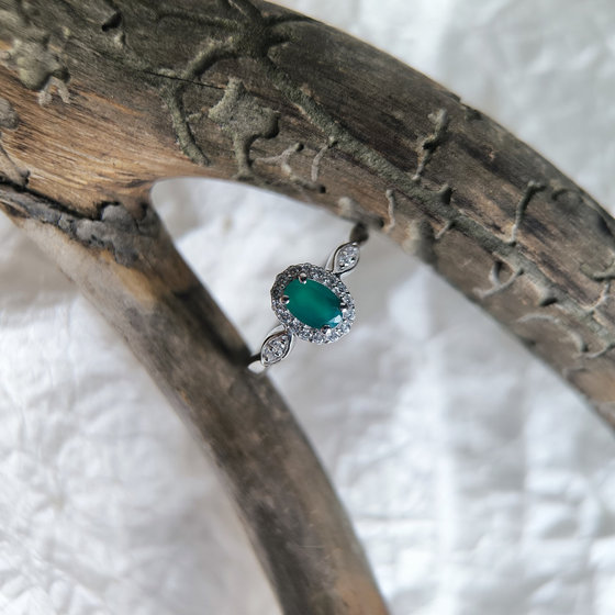 Серебряное кольцо с агатом 0.62ct