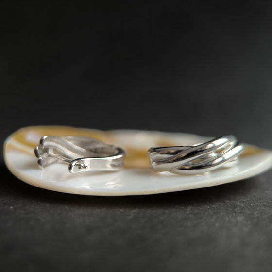 Серебряные серьги без камней