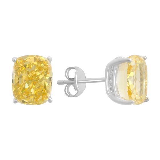 Silver Earrings with Fianites