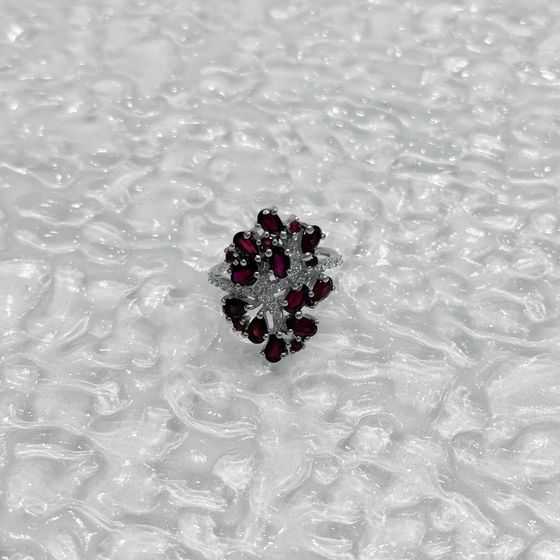 Срібна каблучка з рубіном 4.609ct