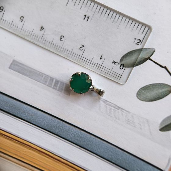 Серебряная подвеска с агатом 2.425ct