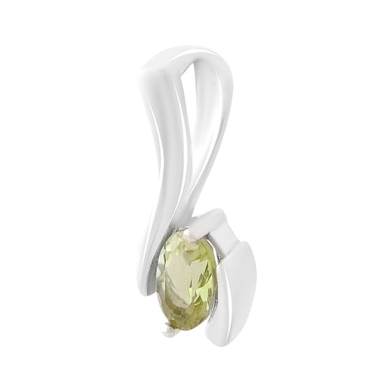 Серебряная подвеска с султанитом 0.445ct