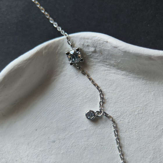 Серебряный браслет с фианитами