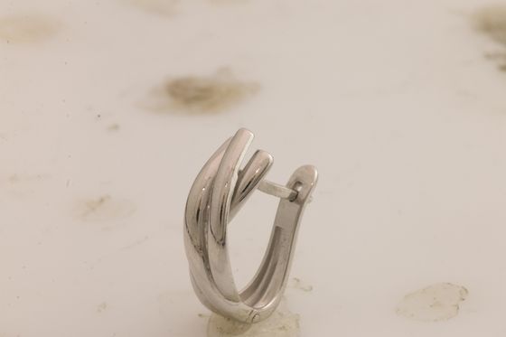 Серебряные серьги без камней