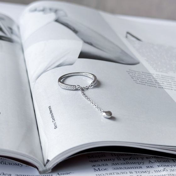 Silver Ring with Fianites