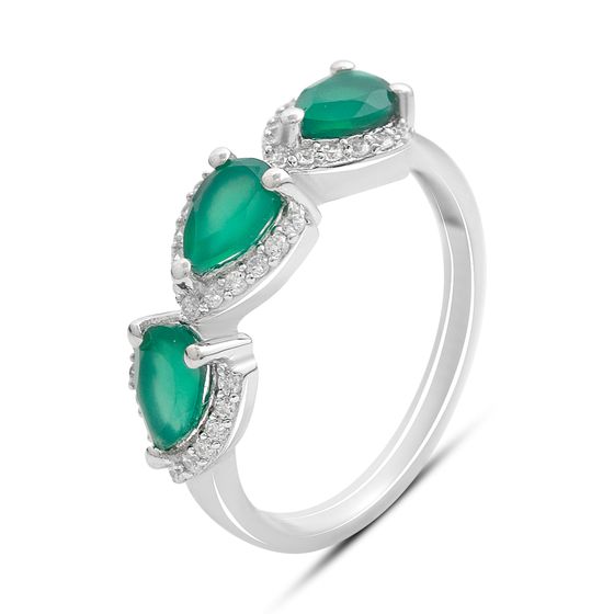 Серебряное кольцо с агатом 1.48ct