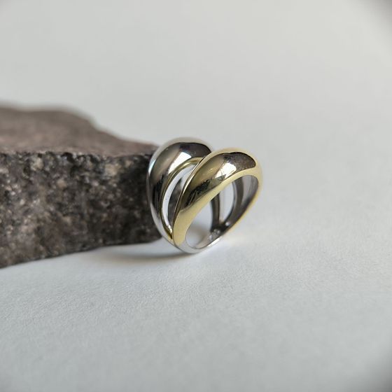Silver ring without stones