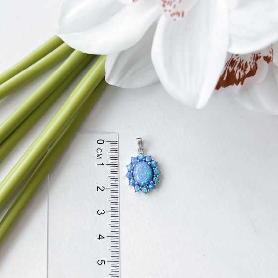 Silver pendant with opal 1.923ct
