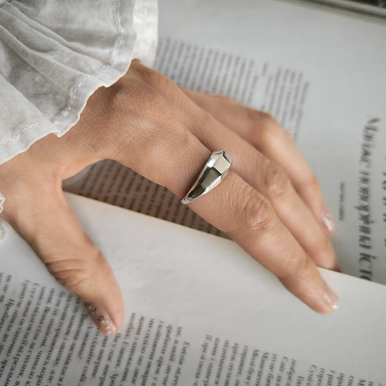 Silver ring without stones