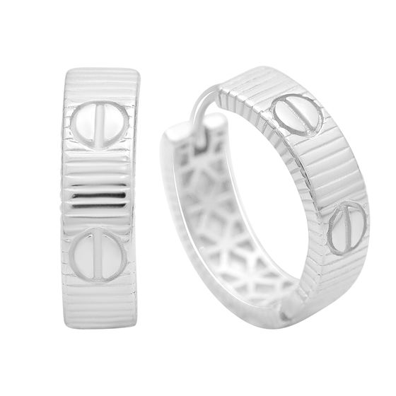 Серебряные серьги без камней