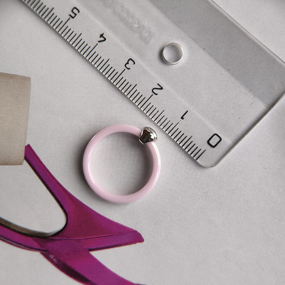 Серебряное кольцо с керамикой