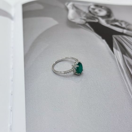 Серебряное кольцо с агатом 1.82ct