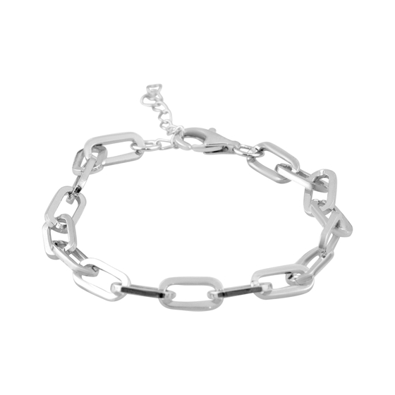 Silver bracelet without stones