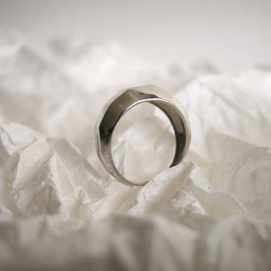 Silver ring without stones