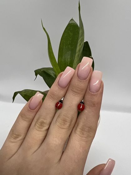 Срібні сережки з емаллю