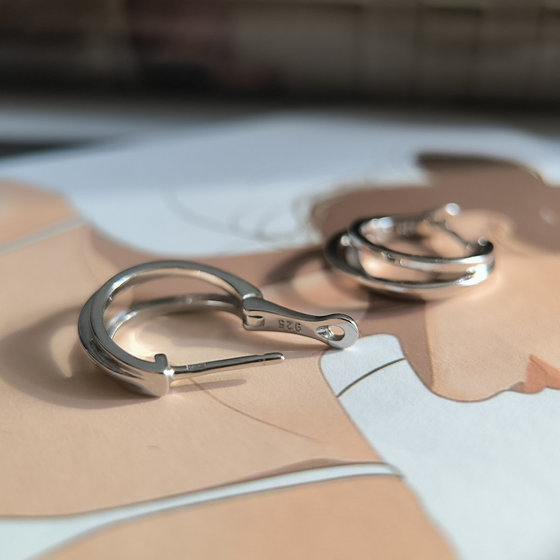 Серебряные серьги без камней