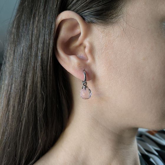 Silver Earrings with Fianites