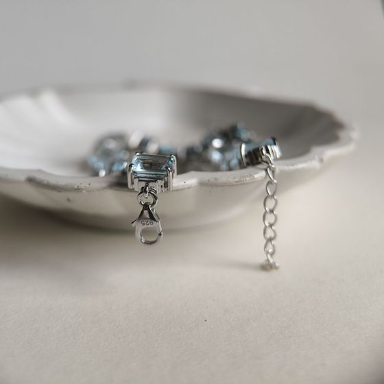 Срібний браслет з топазом 24.425ct