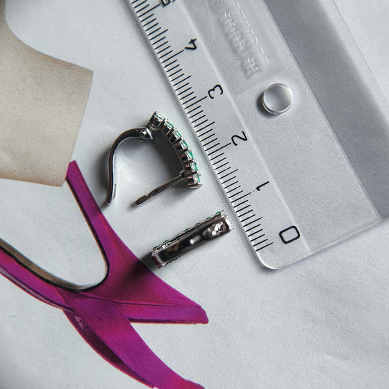 Серебряные серьги с агатом 1.117ct