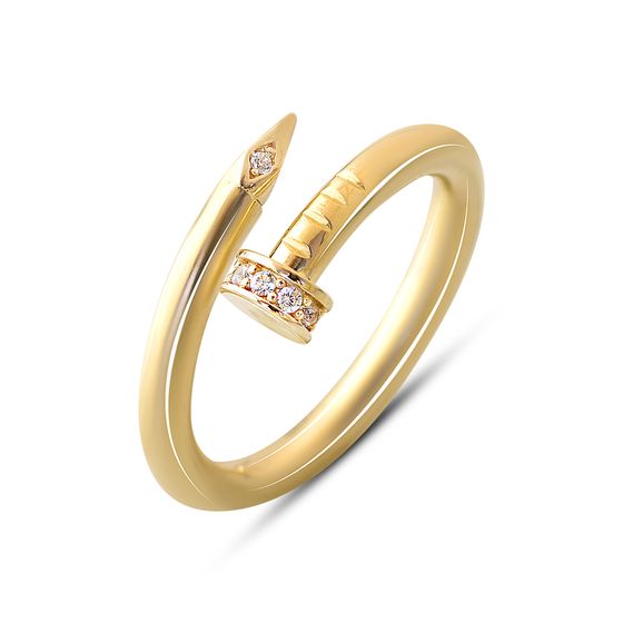Silver ring with 0.13ct fianites