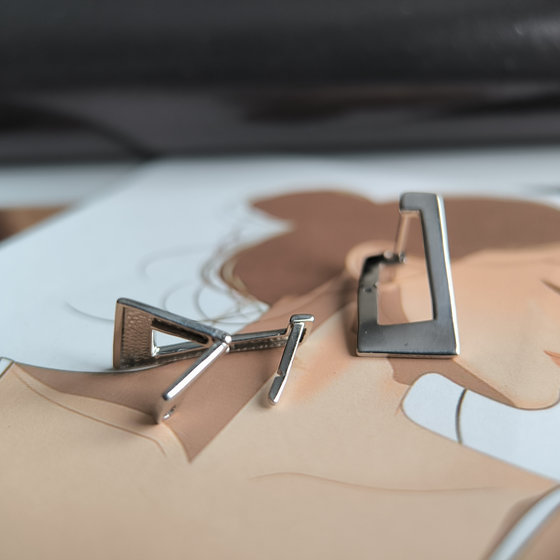 Серебряные серьги без камней