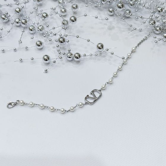 Серебряный браслет с жемчугом