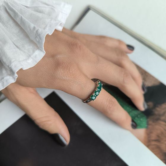 Серебряное кольцо с агатом 1.1ct