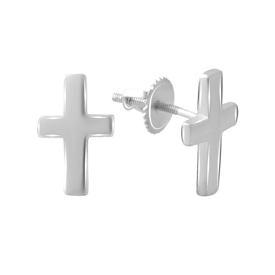 Silver earrings without stones