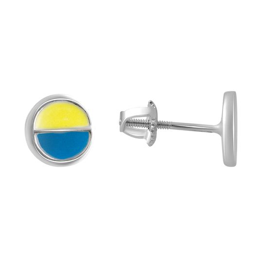 Silver earrings with yemallu