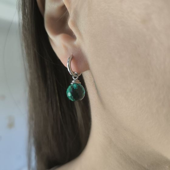 Silver Earrings with Fianites