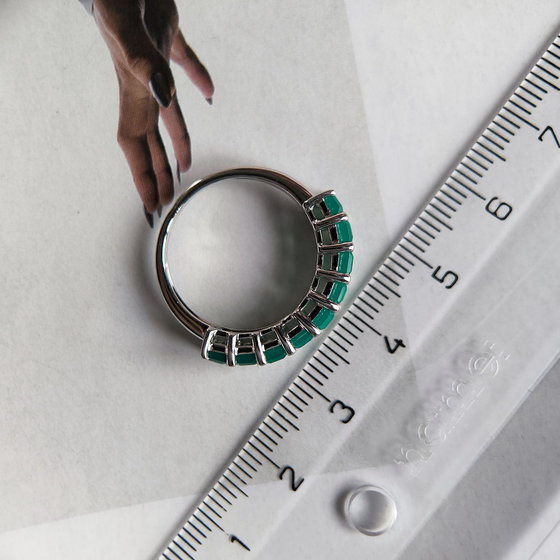 Серебряное кольцо с агатом 2.63ct