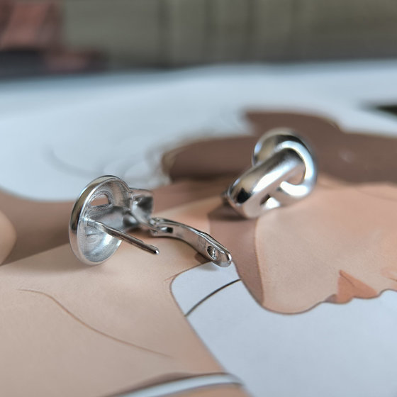 Серебряные серьги без камней