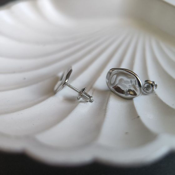 Серебряные серьги без камней