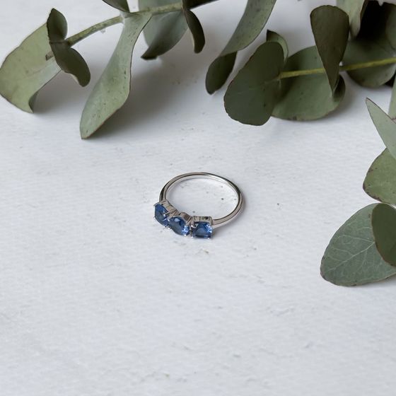 Срібна каблучка з танзанітом nano 1.477ct