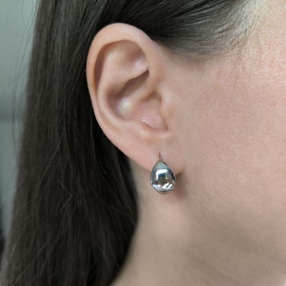 Серебряные серьги без камней