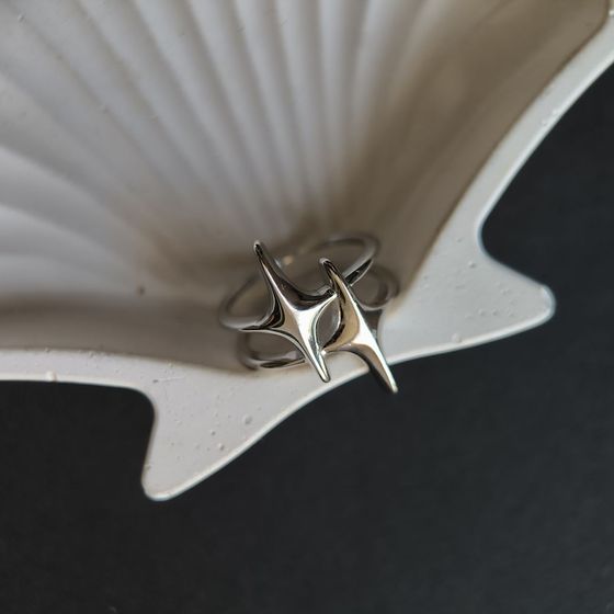 Серебряное кольцо без камней