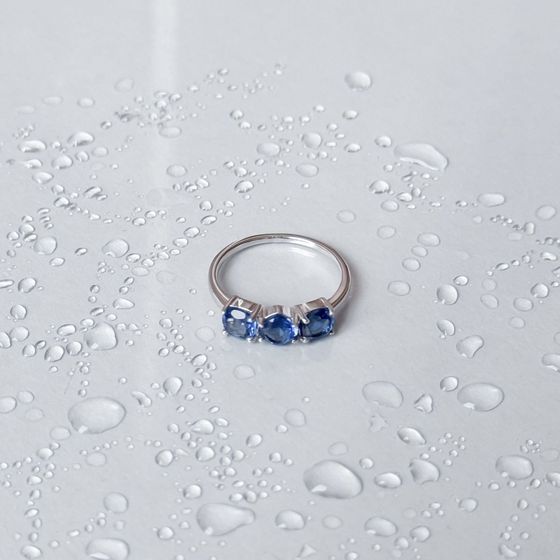 Срібна каблучка з танзанітом nano 1.477ct