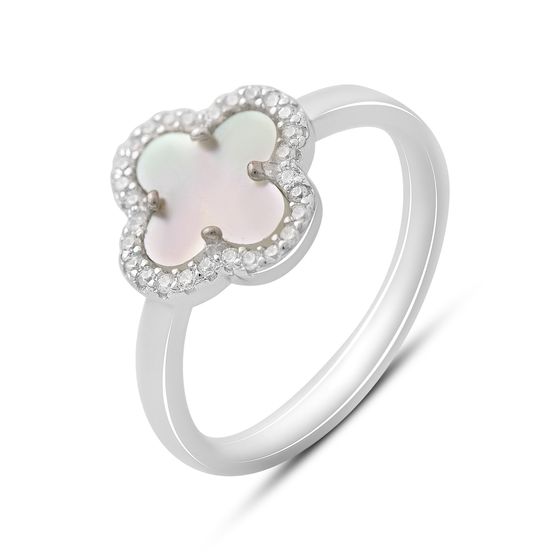 Серебряное кольцо с перламутром