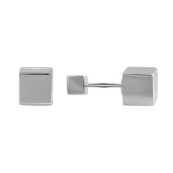 Silver earrings without stones