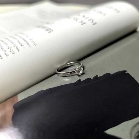 Silver Ring with Fianites