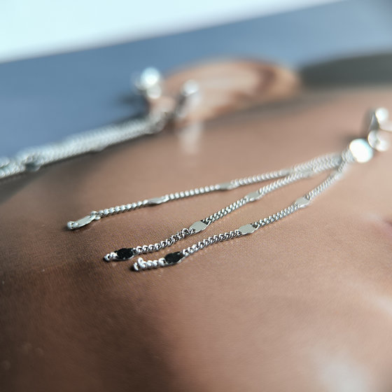 Серебряные серьги без камней