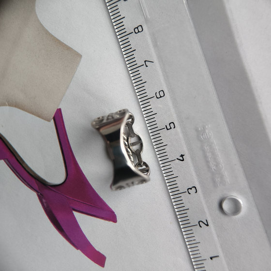 Silver ring without stones