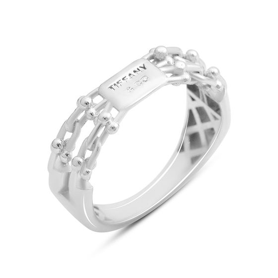 Silver ring without stones