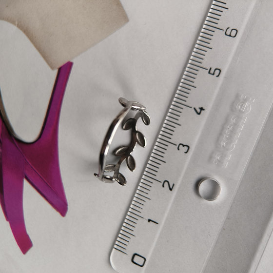 Silver ring without stones