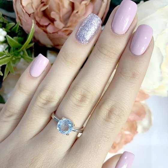 Серебряное кольцо с топазом 3.115ct