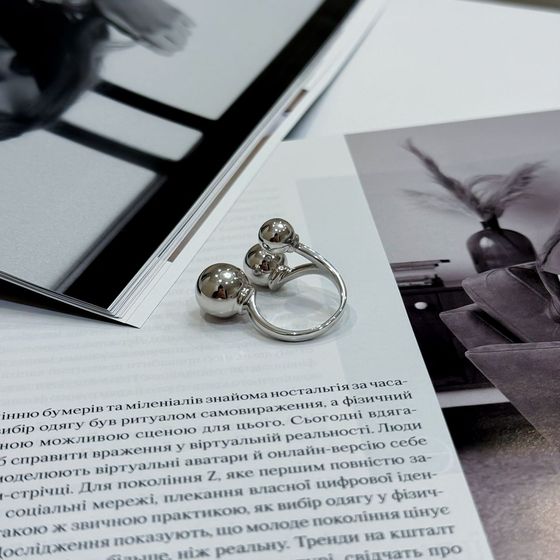 Silver ring without stones