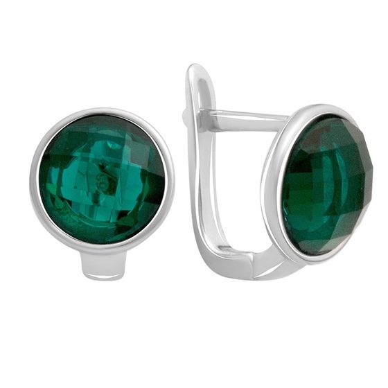 Silver Earrings with Fianites